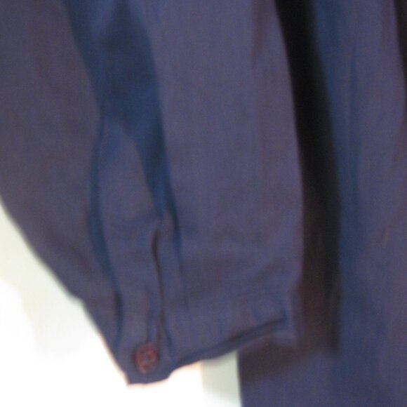 Crown & Ivy Blouse XXL NWT $59 V Neckline Half Sleeves Navy Blue - Picture 5 of 5